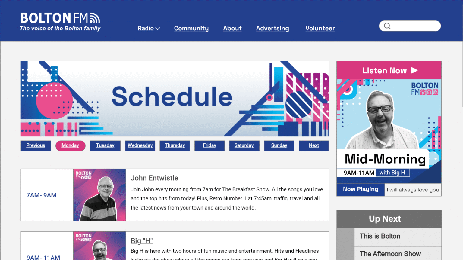 Bolton FM - shedule page (1)